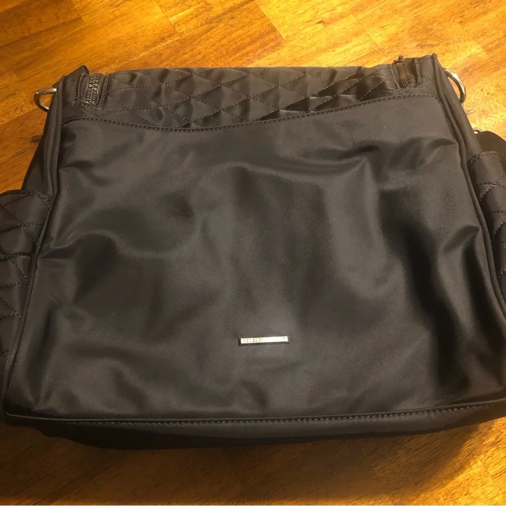 NWOT $295 Rebecca Minkoff 'Jude' Nylon Baby Bag in a Matte Black Finish!